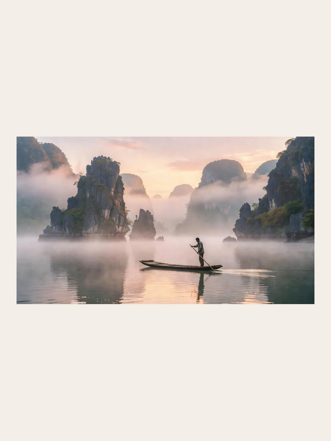 Panoramic travel art