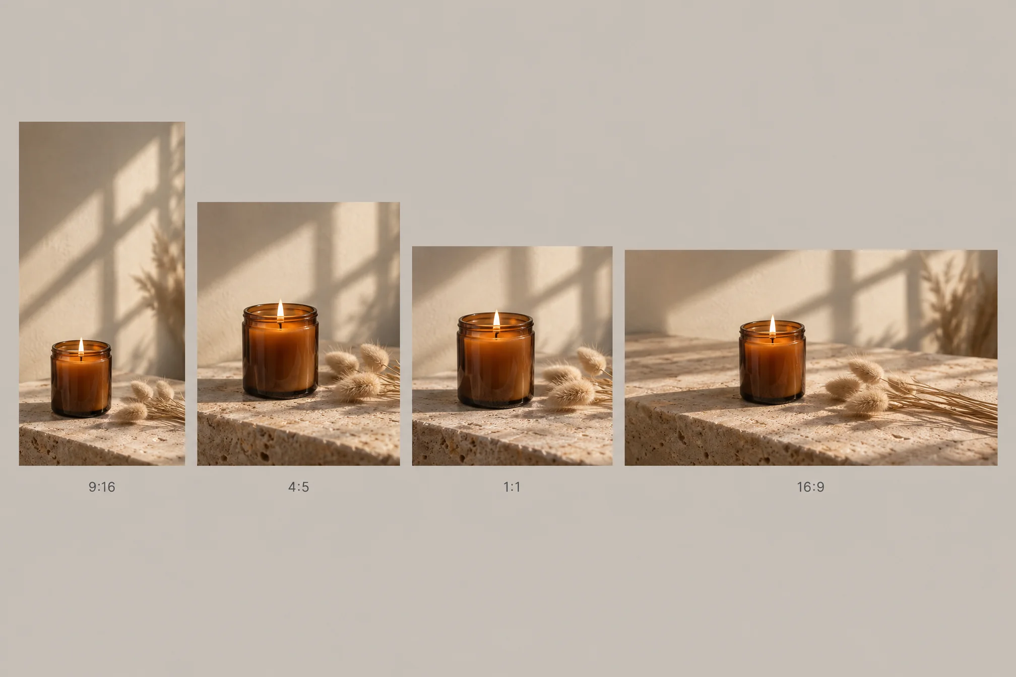 Social campaign variations from one reference set