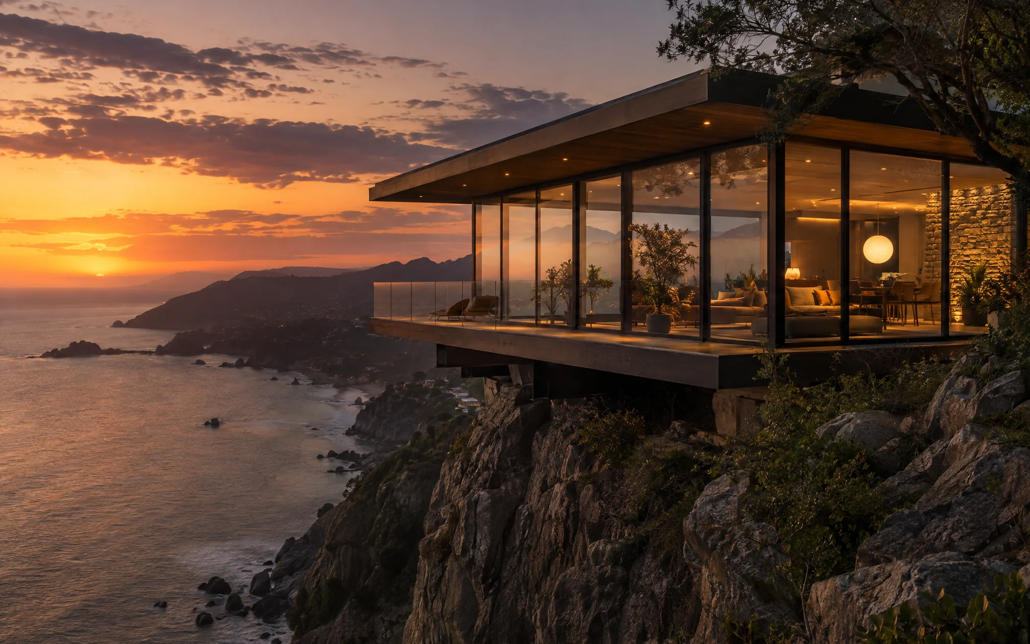 cliff house aesthetic shot