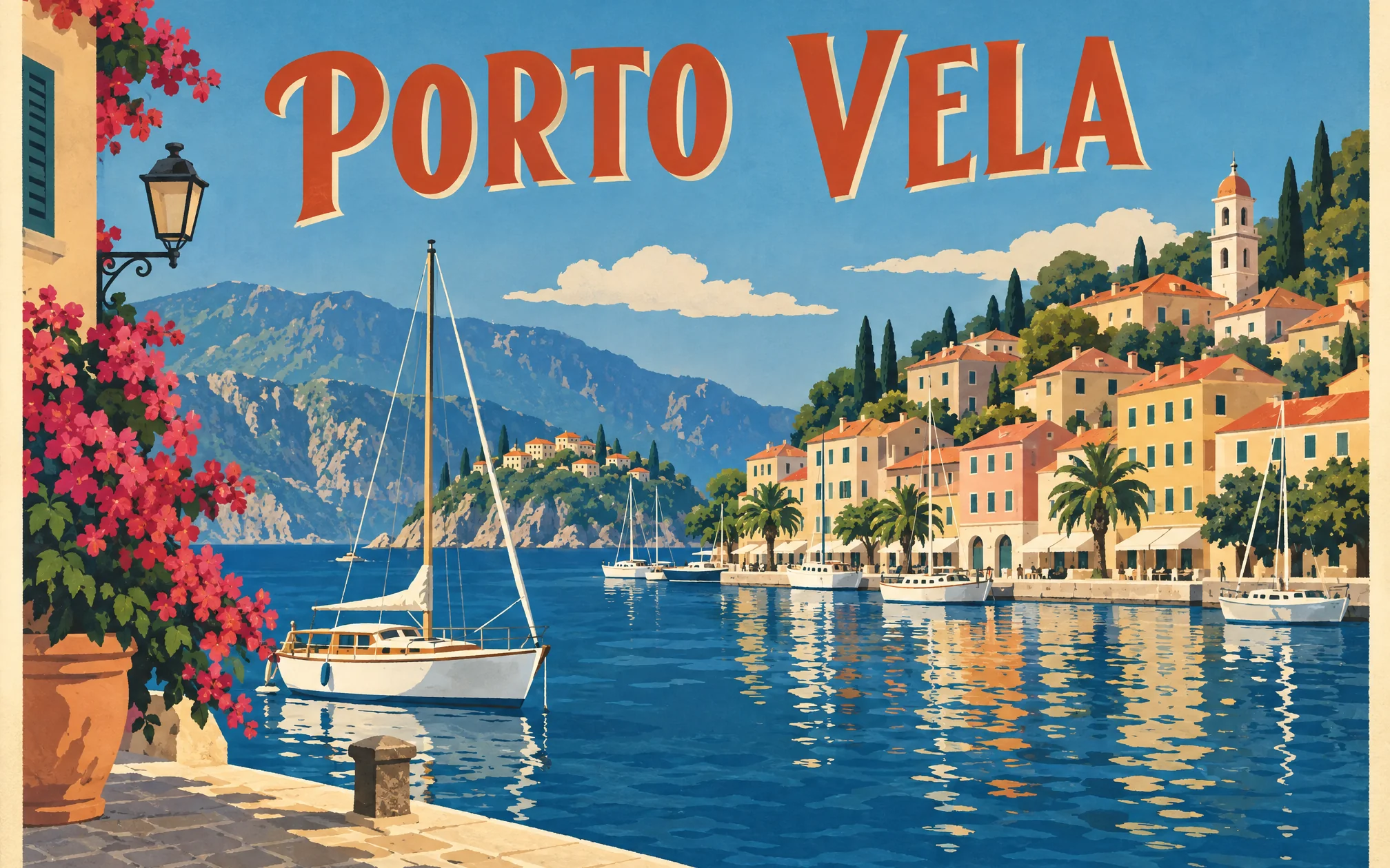 porto vela travel poster