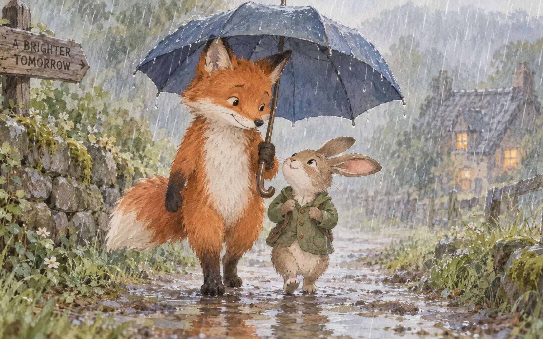 rabbit fox