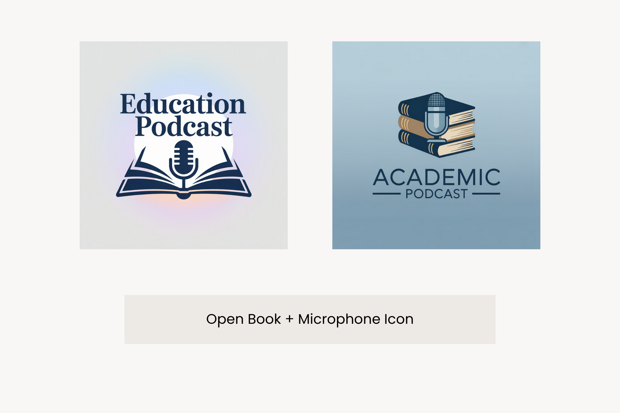 Book & Mic Logo Ideas Generated by ImagineArt