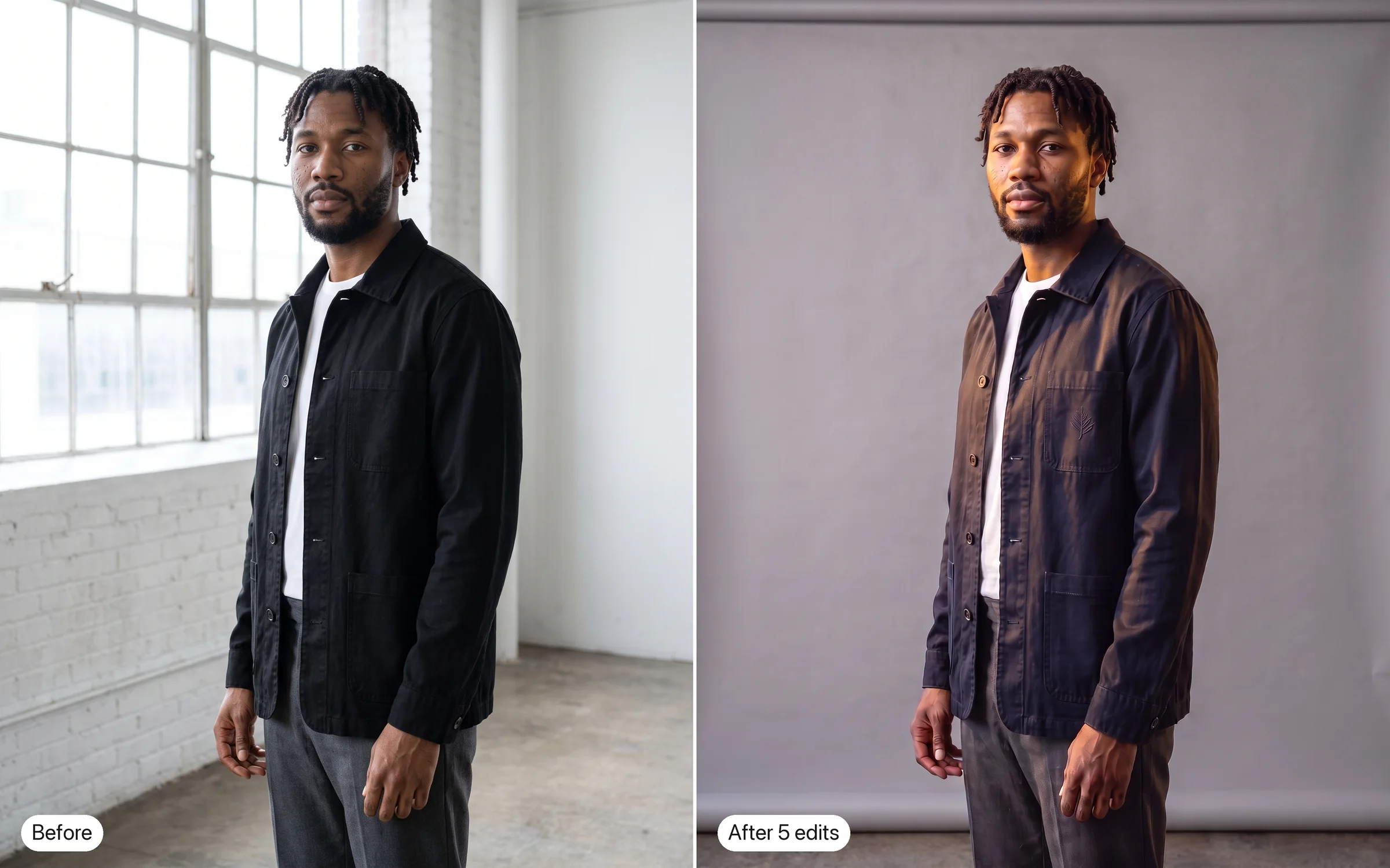 Multi-turn jacket edit