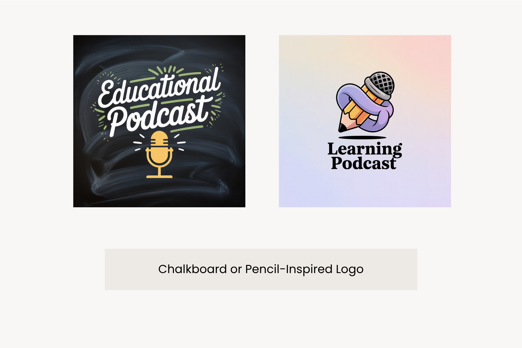Chalkboard & Pencil-Inspired Logo Ideas Generated by ImagineArt