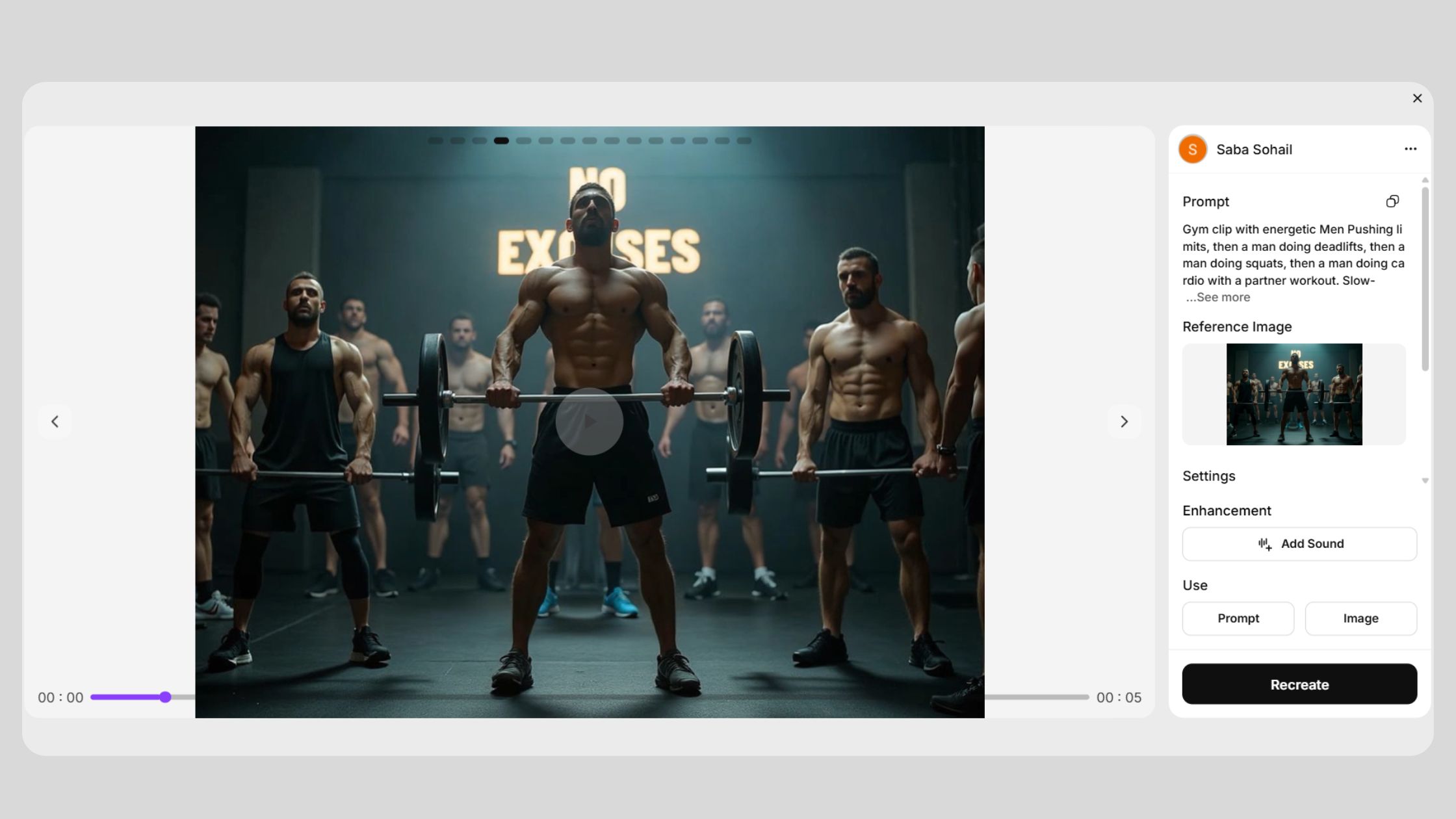 Make a sizzle reel with AI