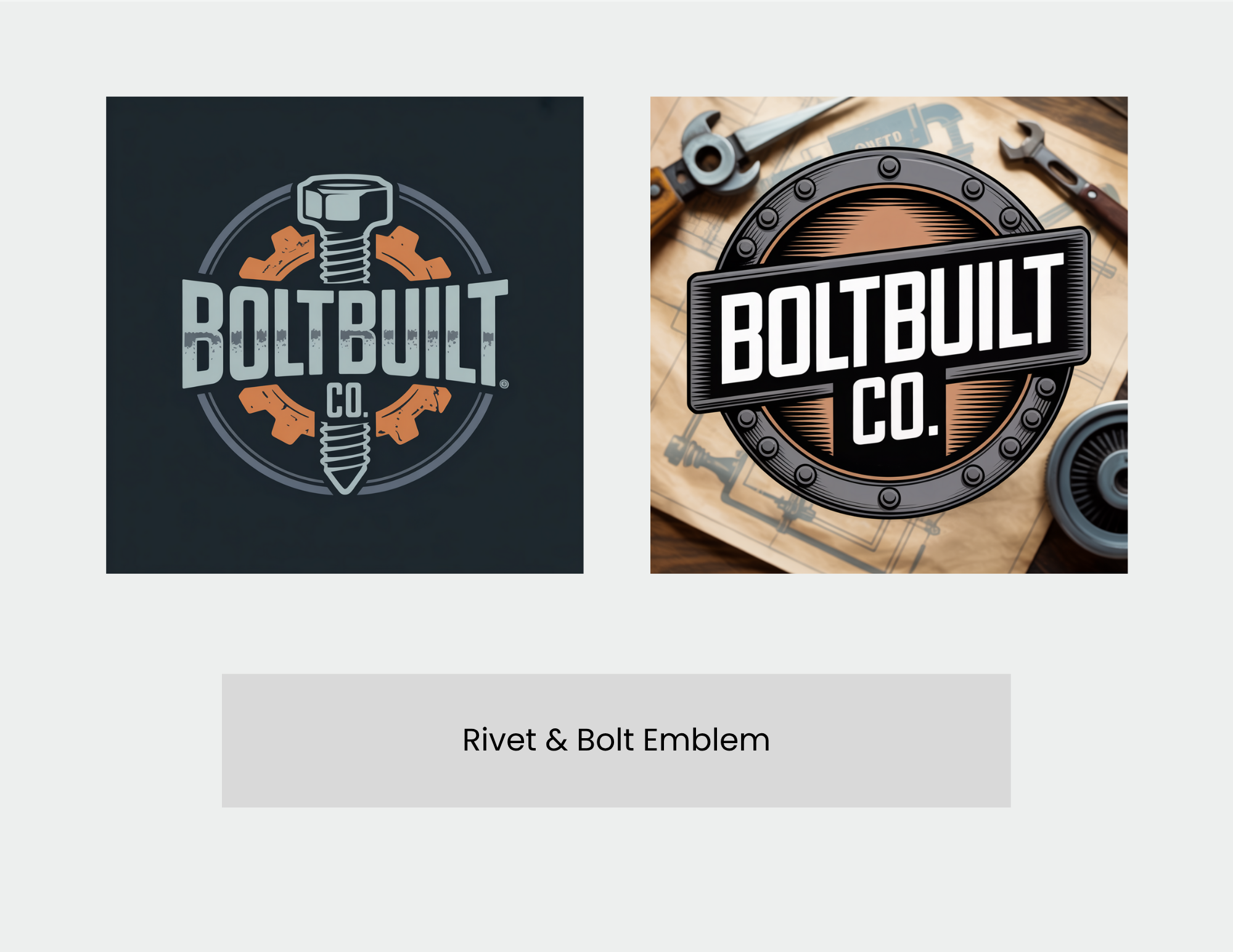 Rivet & Bolt Logo Ideas Generated by ImagineArt