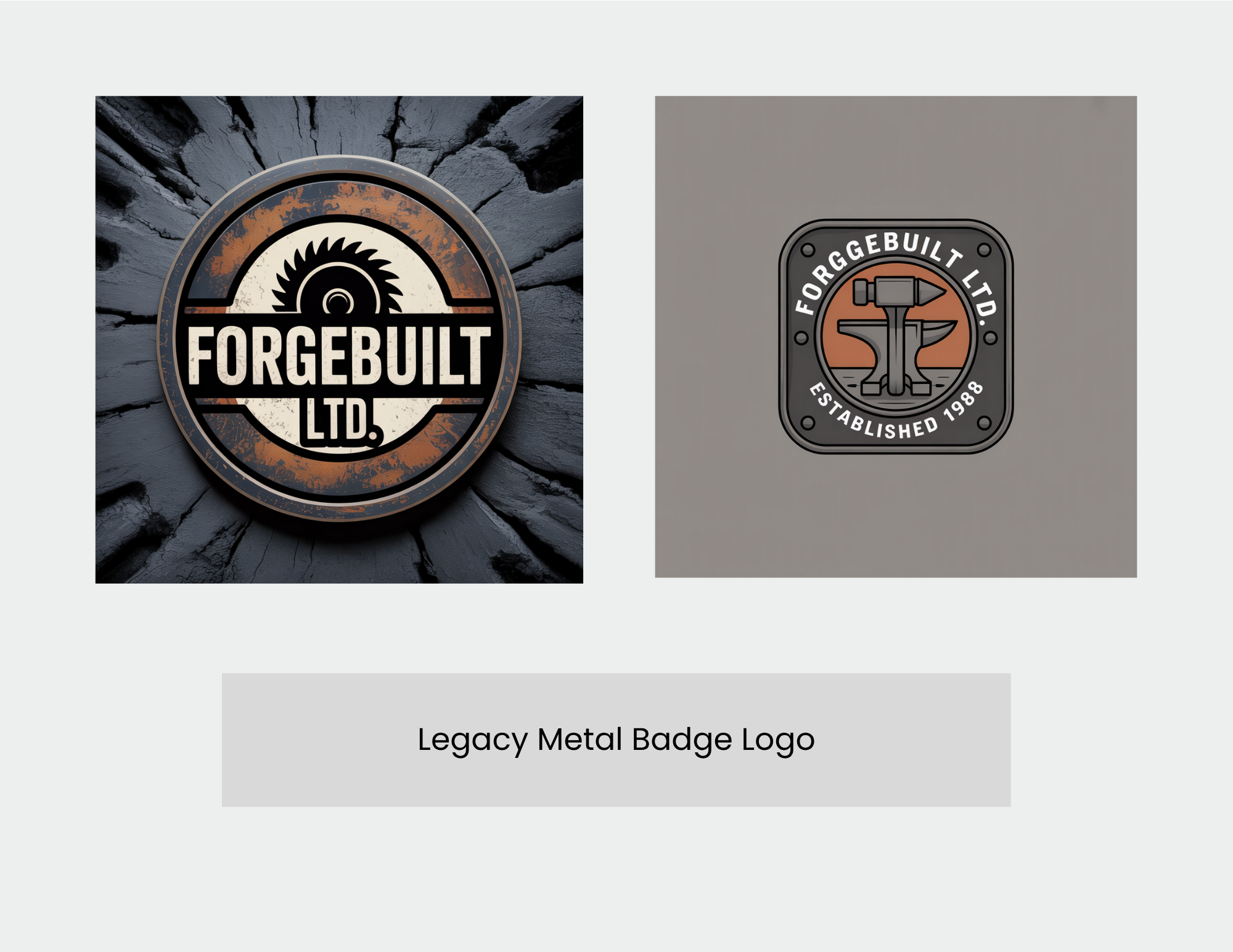 Metal Badge Logo Ideas Generated by ImagineArt