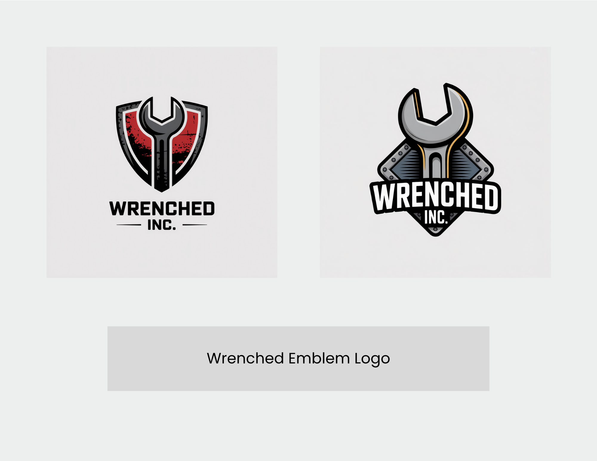 Wrenched Logo Ideas Generated by ImagineArt