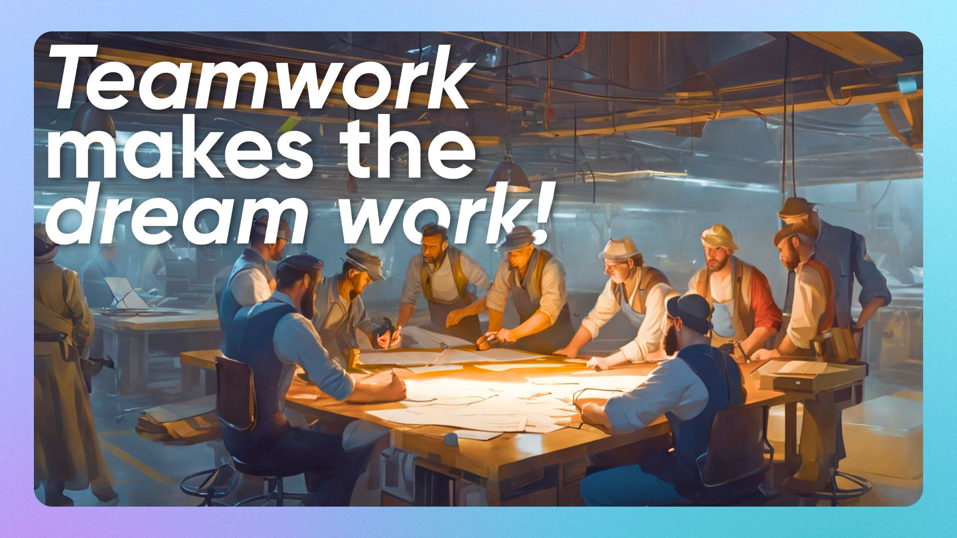 image portraying the collaborative team of engineers