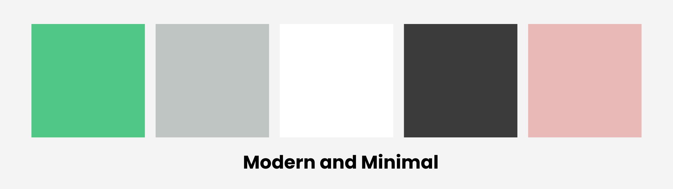 Emerald Green with Modern and Minimal Colors