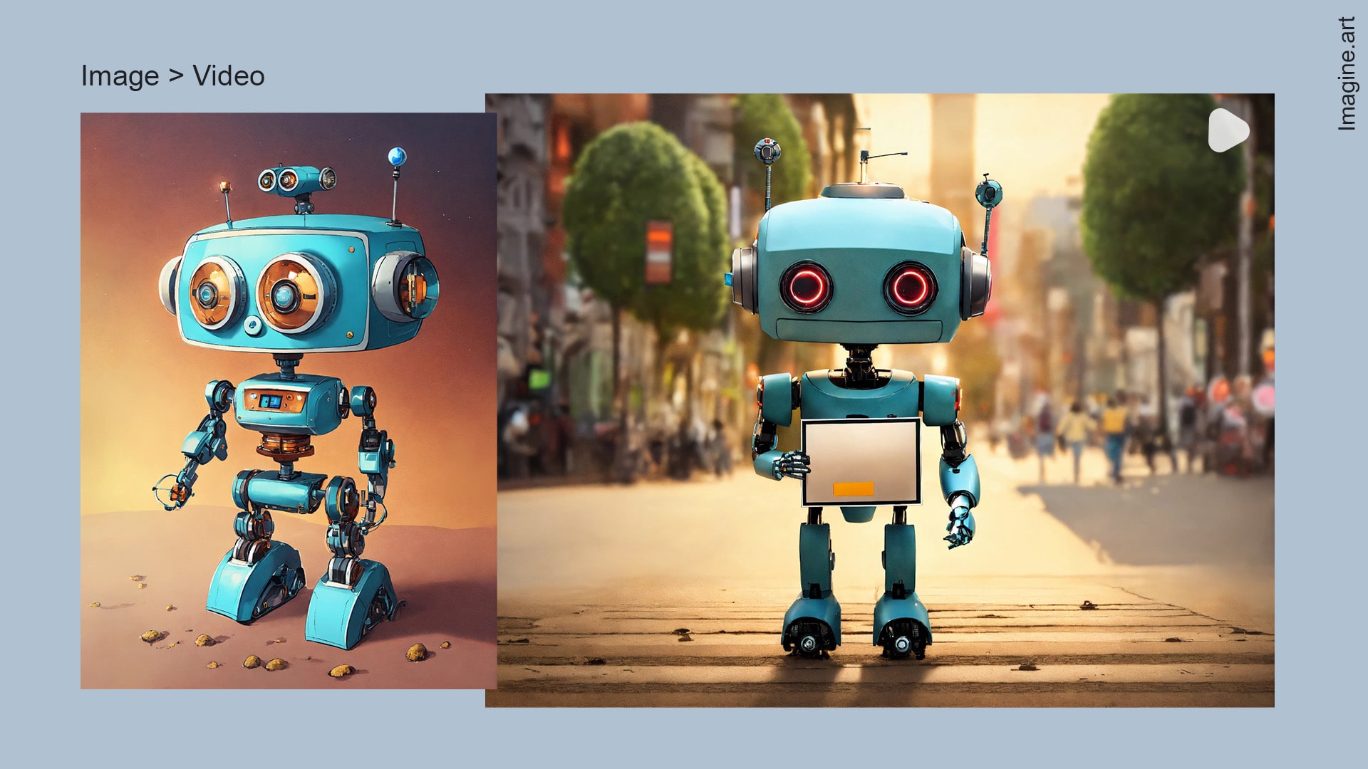 before-and-after image showcasing concept art transformed into a short animated video.