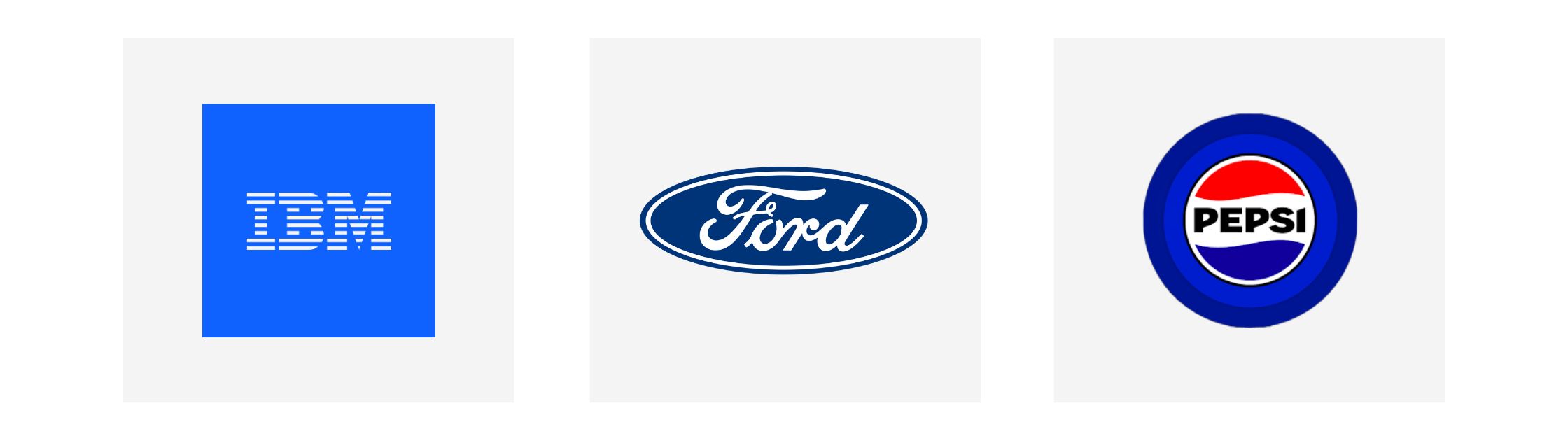 Brands using cobalt blue in their logos