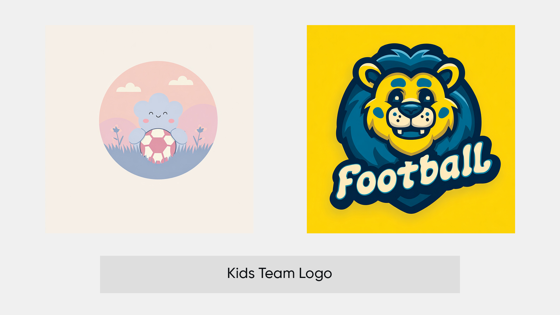 7. Kid Team Football Logo Ideas