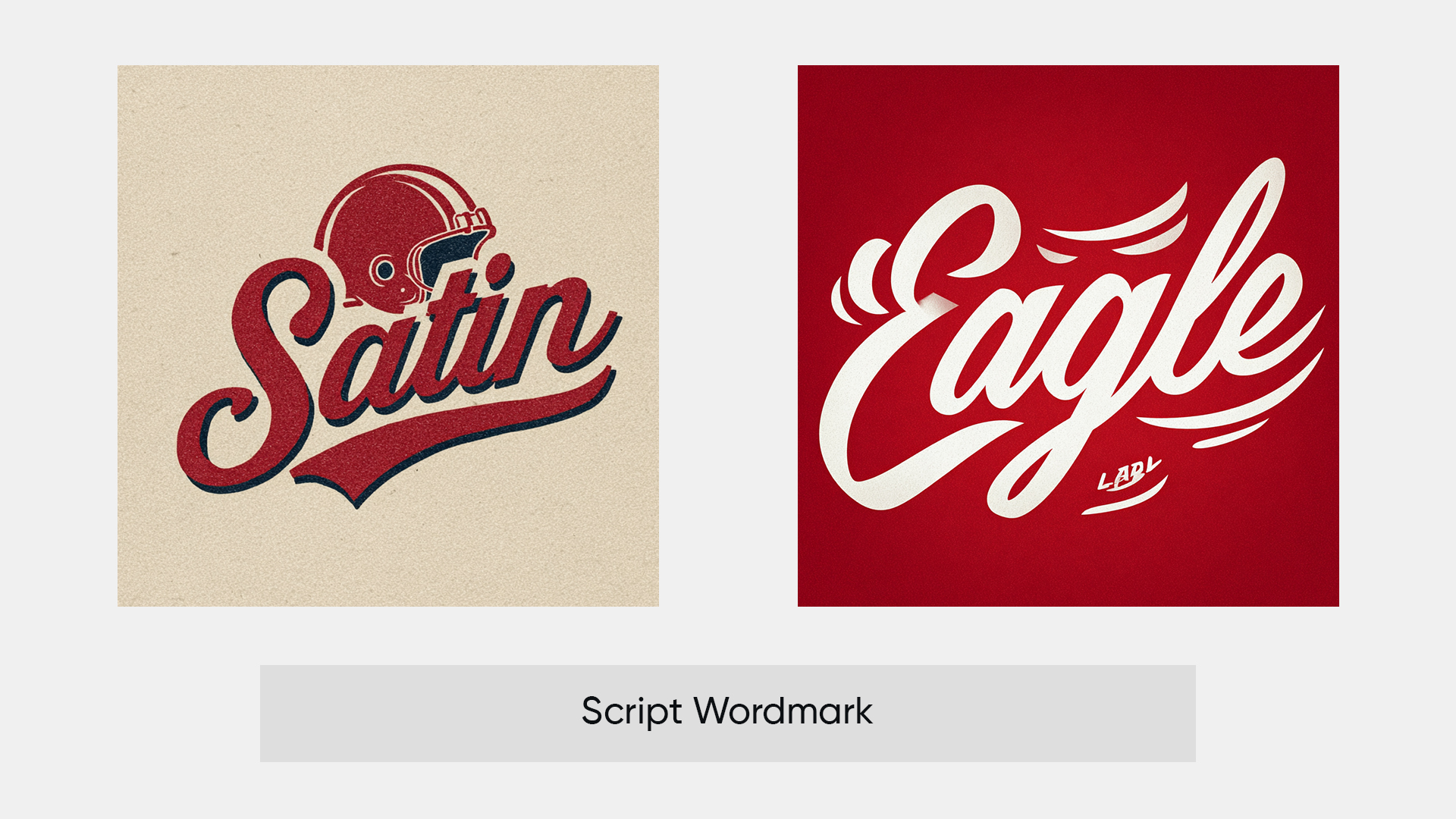 9. Script Wordmark Football Logo