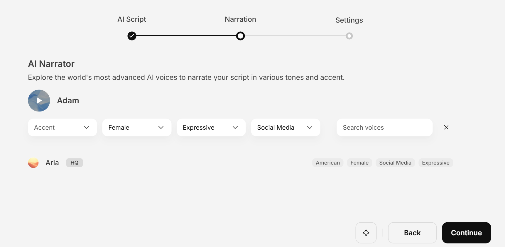 AI Narration and Voiceover for AI Instagram Reels