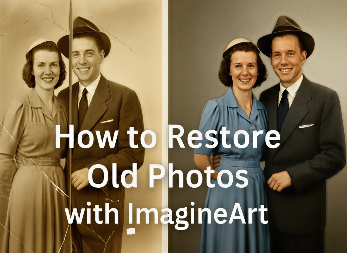 How to Retouch Old Photos Using AI (Step-by-Step with ImagineArt)