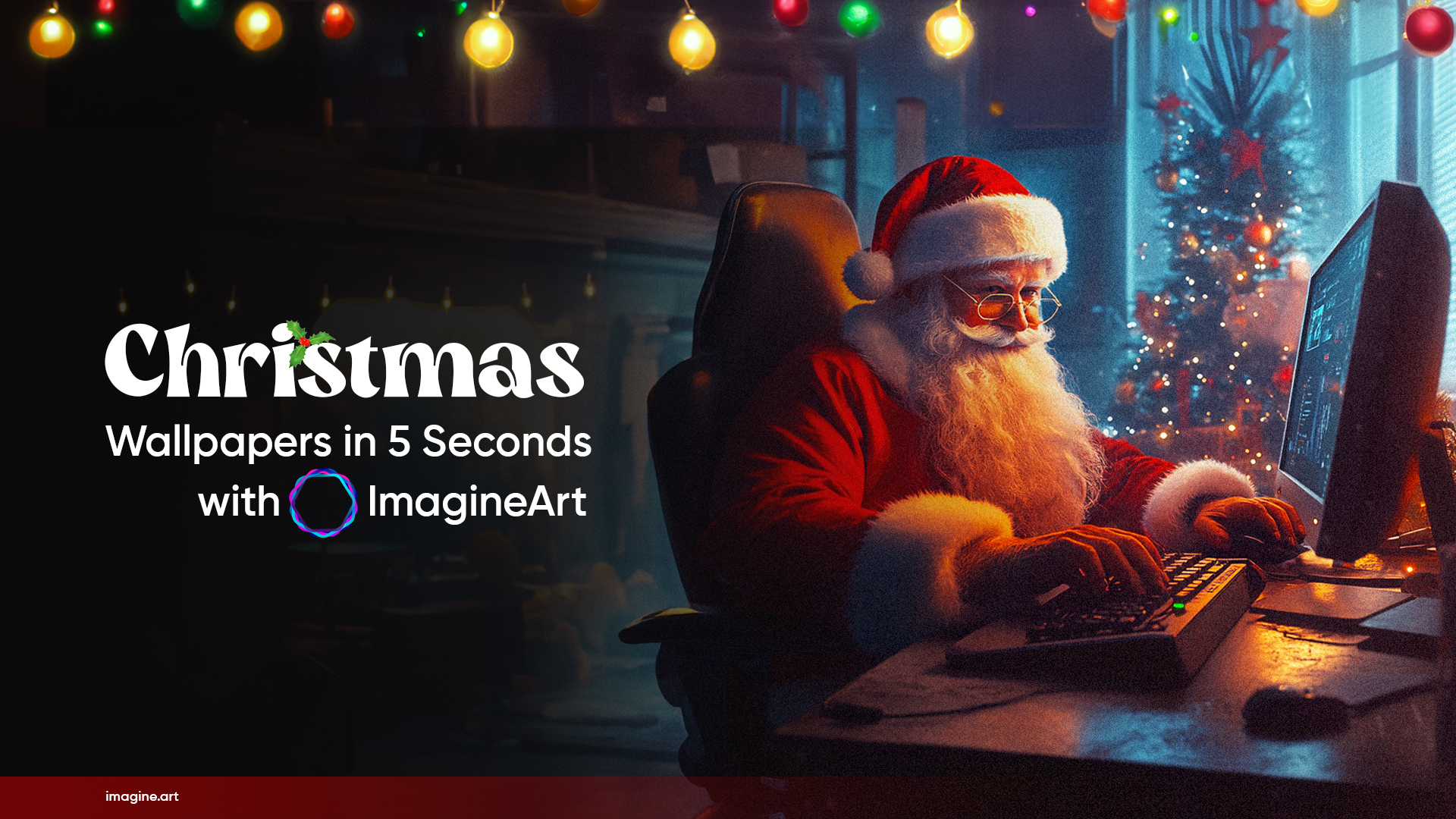 Design Festive Christmas Wallpapers in 5 Seconds with ImagineArt