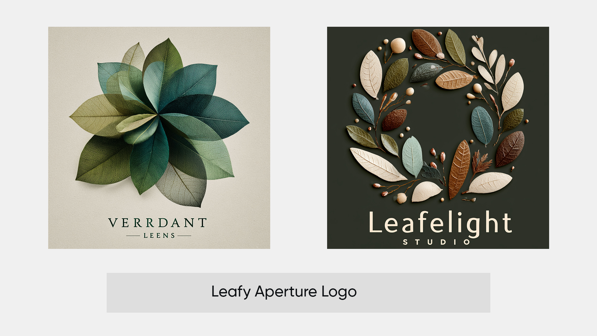Leaf-Inspired Logo Ideas Generated by ImagineArt