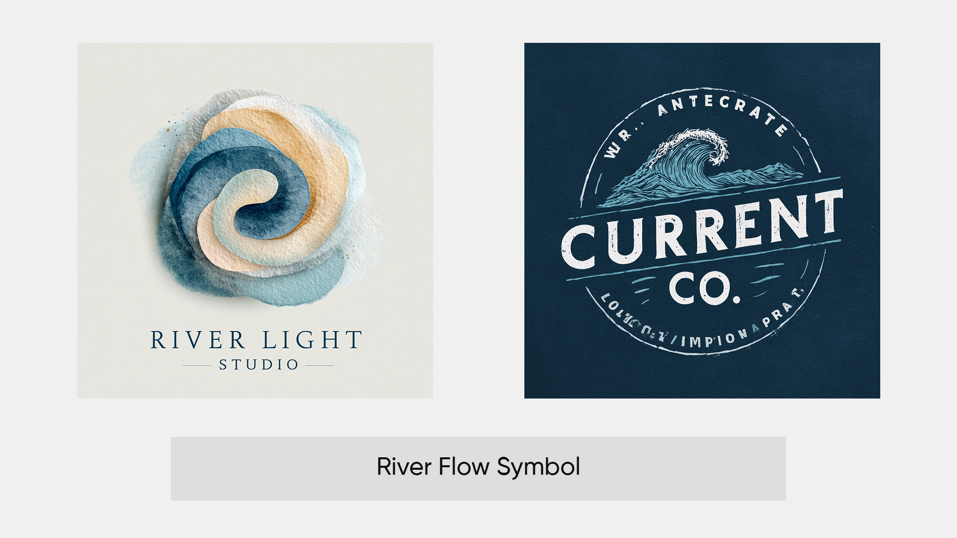 River-Inspired Logo Ideas Generated by ImagineArt