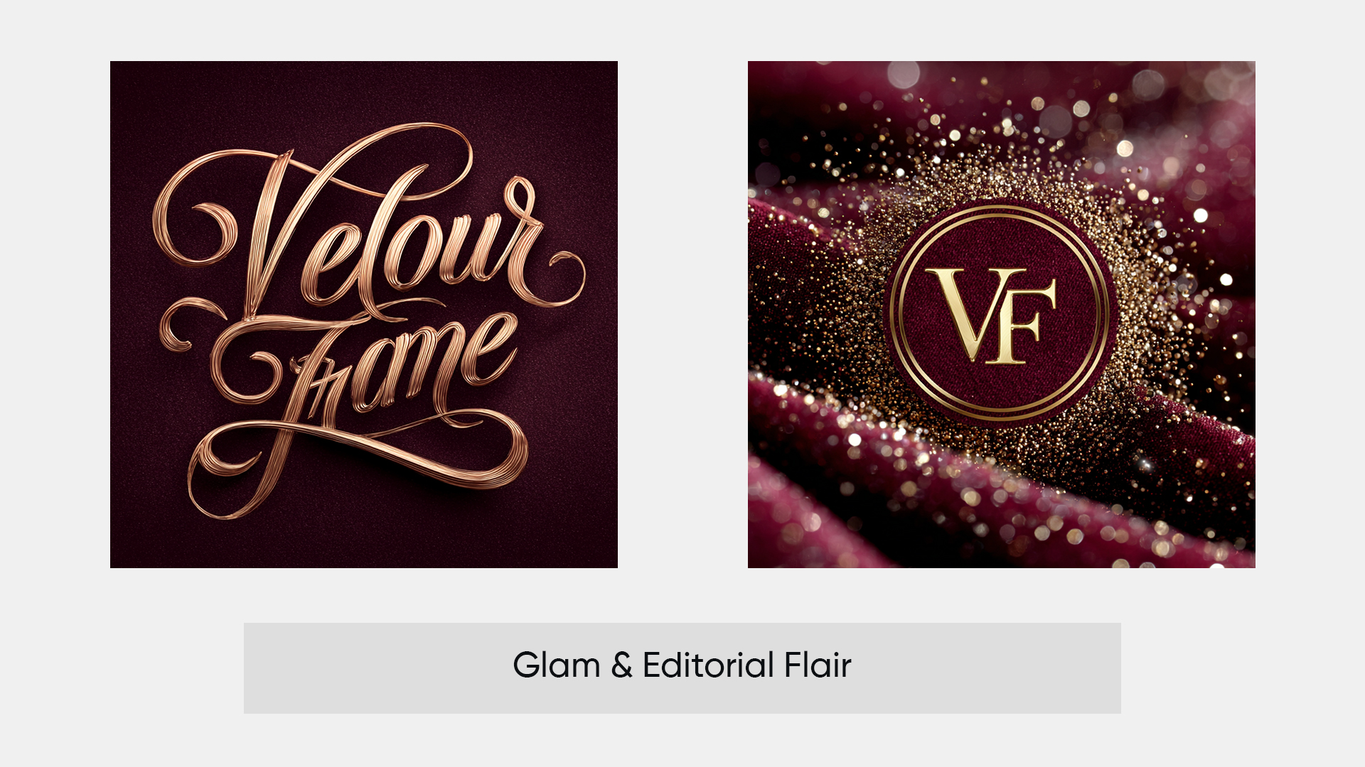 Glam & Flair Logo Ideas Generated by ImagineArt