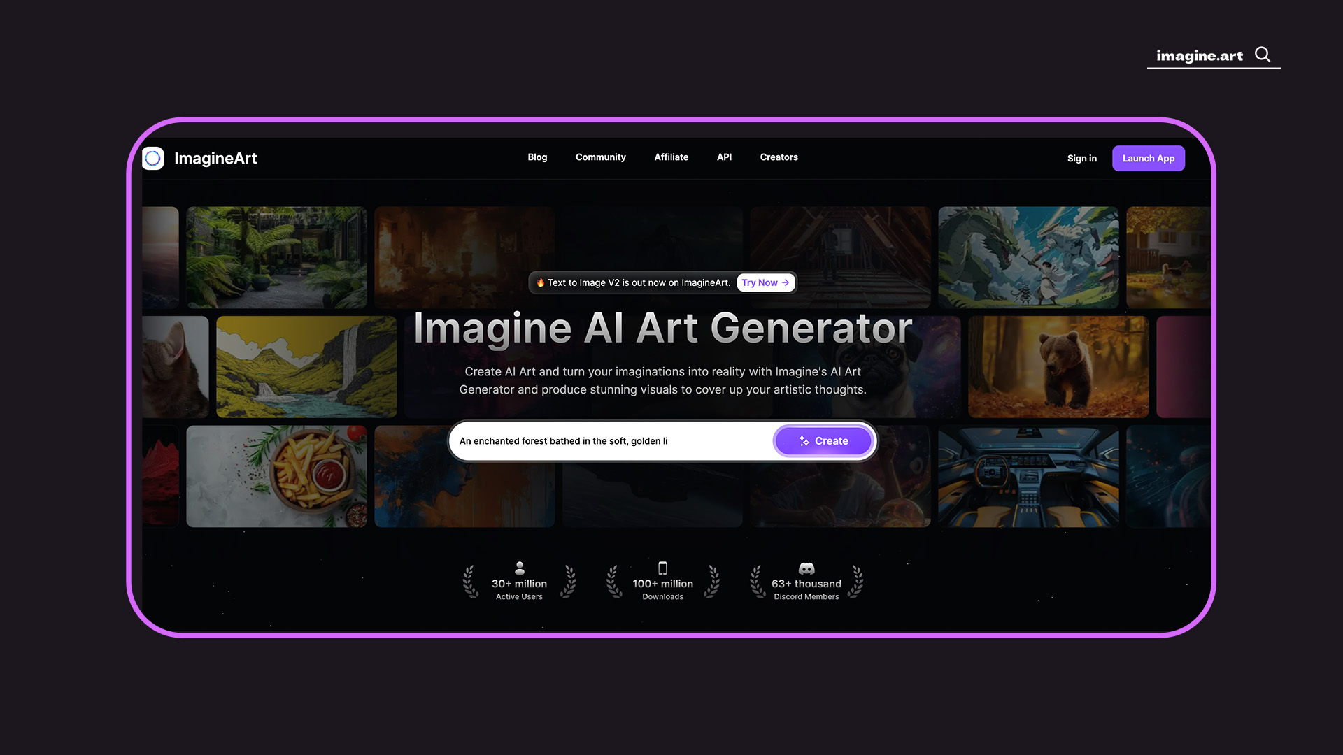 Home-Page Of Imagine