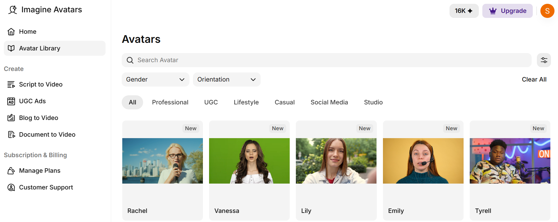 Avatar Library