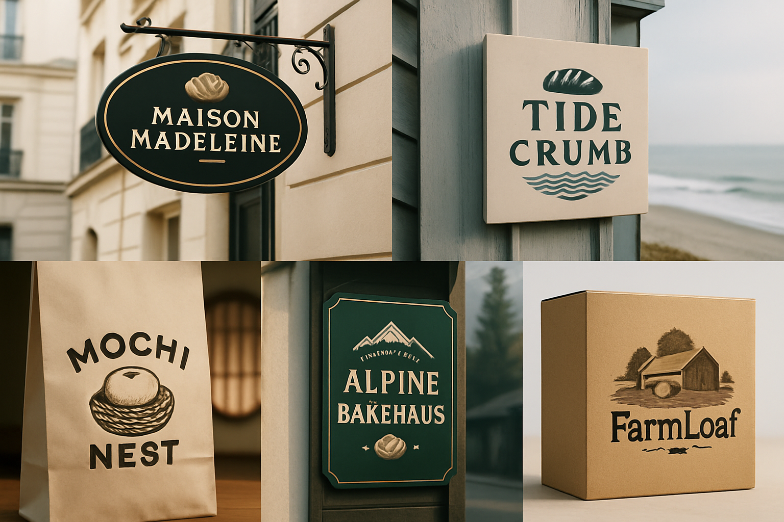 Bakery Logo Ideas by Theme