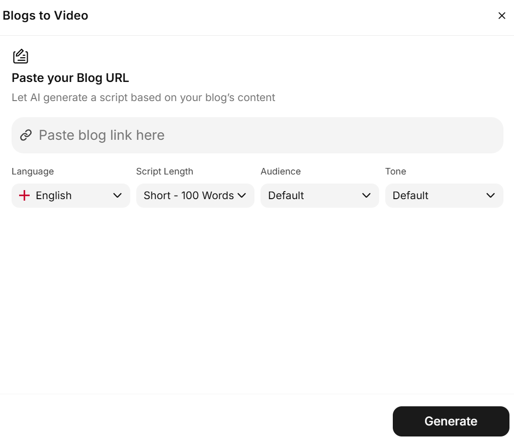 Blog to Video
