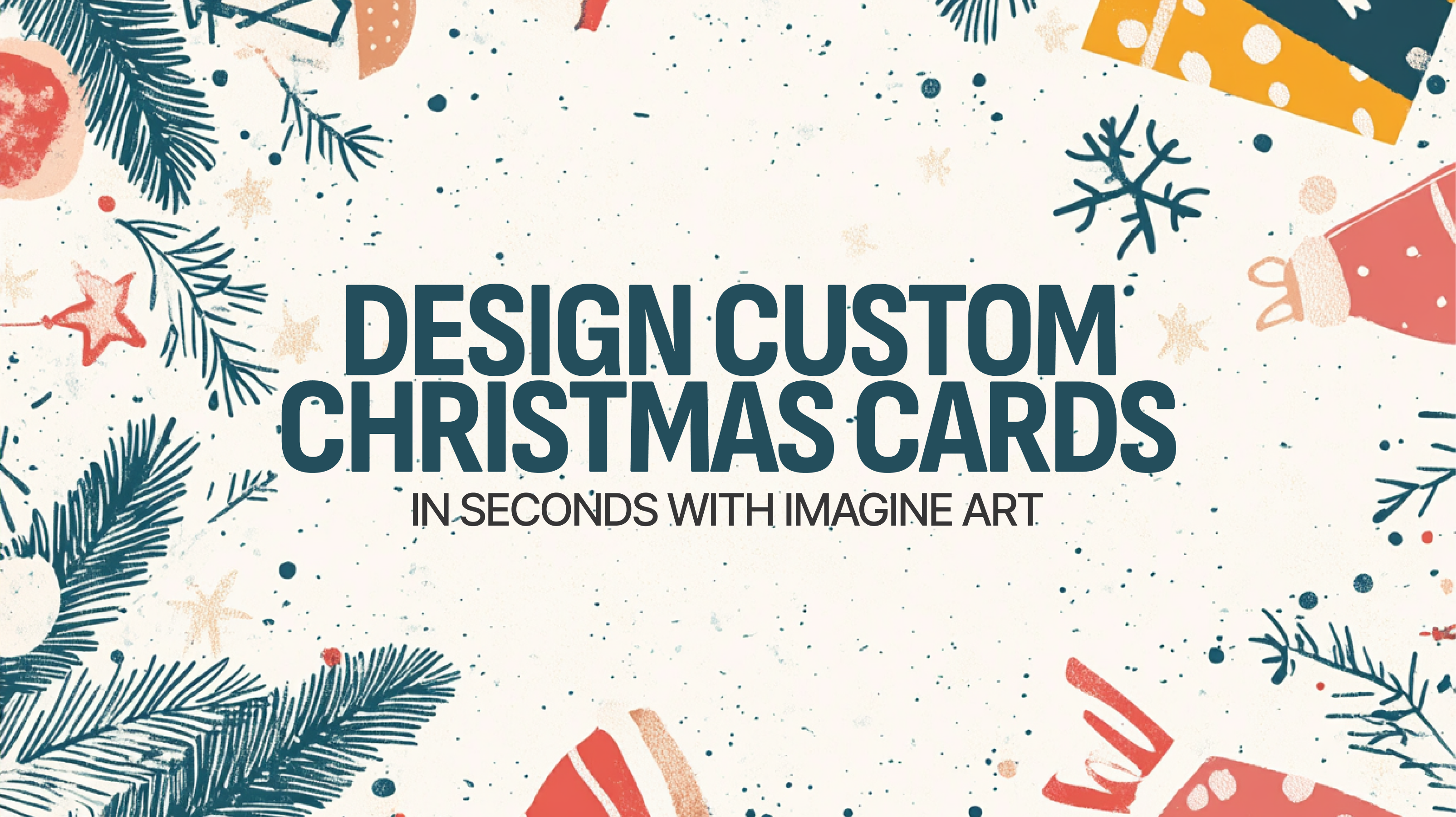 Design Custom Christmas Cards in Seconds with ImagineArt