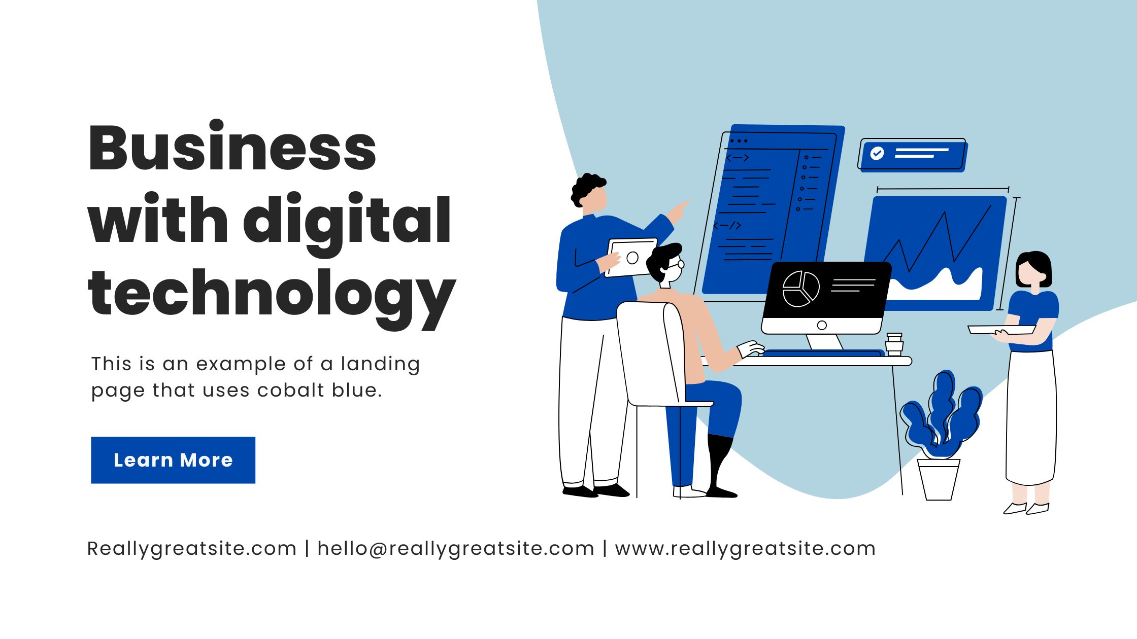 Cobalt Blue in Website Design