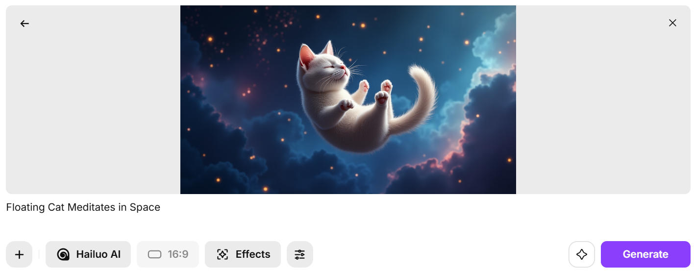 Funny cat meditating in space
