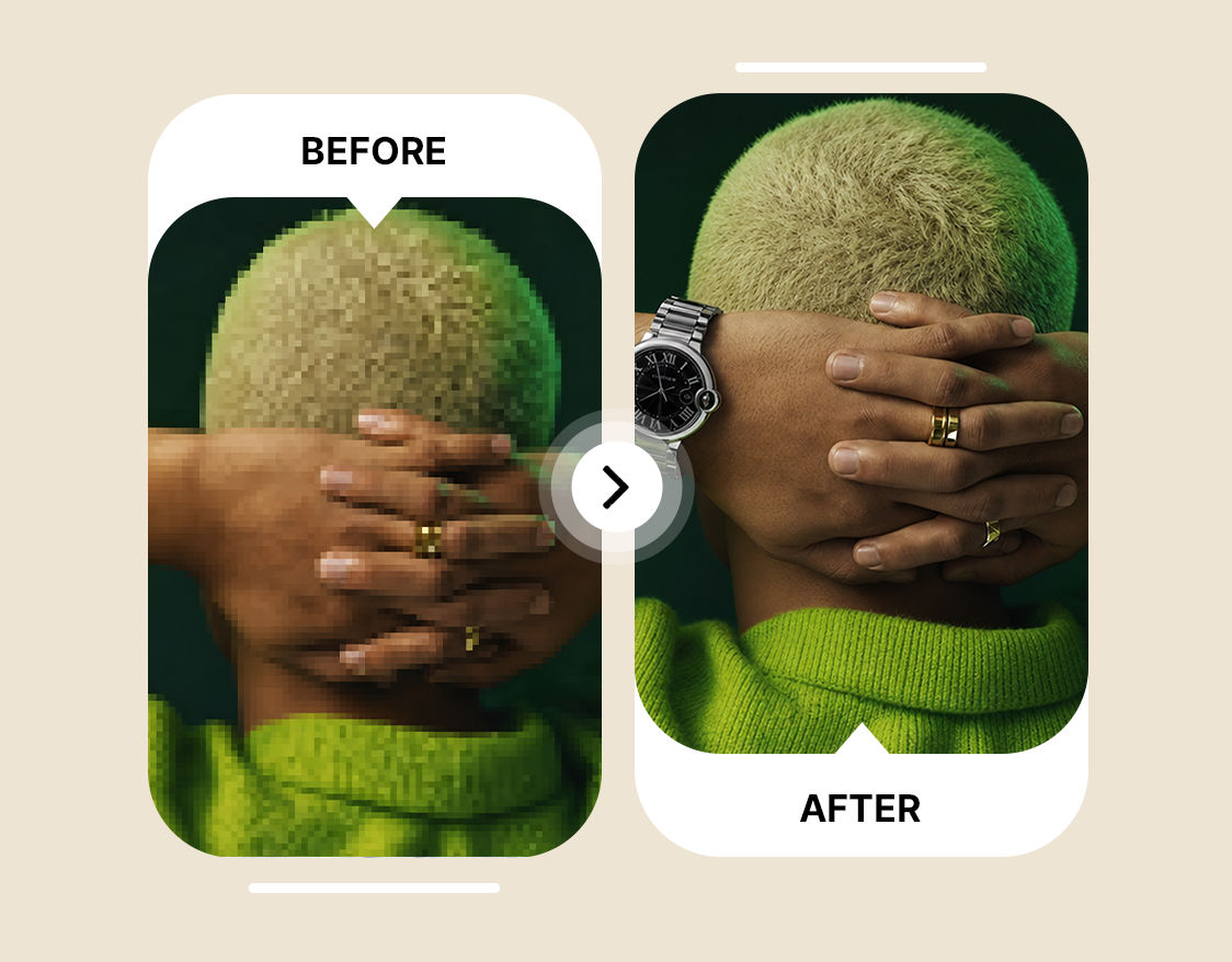 Generates New Detail, Not Just Bigger Pixels