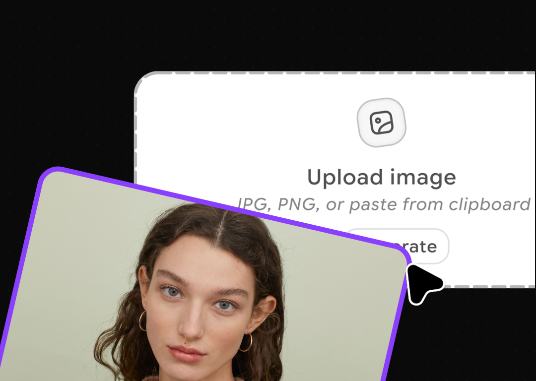 Click Upload or Select Image to add your photo. A clear portrait or any well-lit image of your subject works perfectly.
