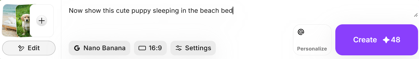 How to combine photos with AI