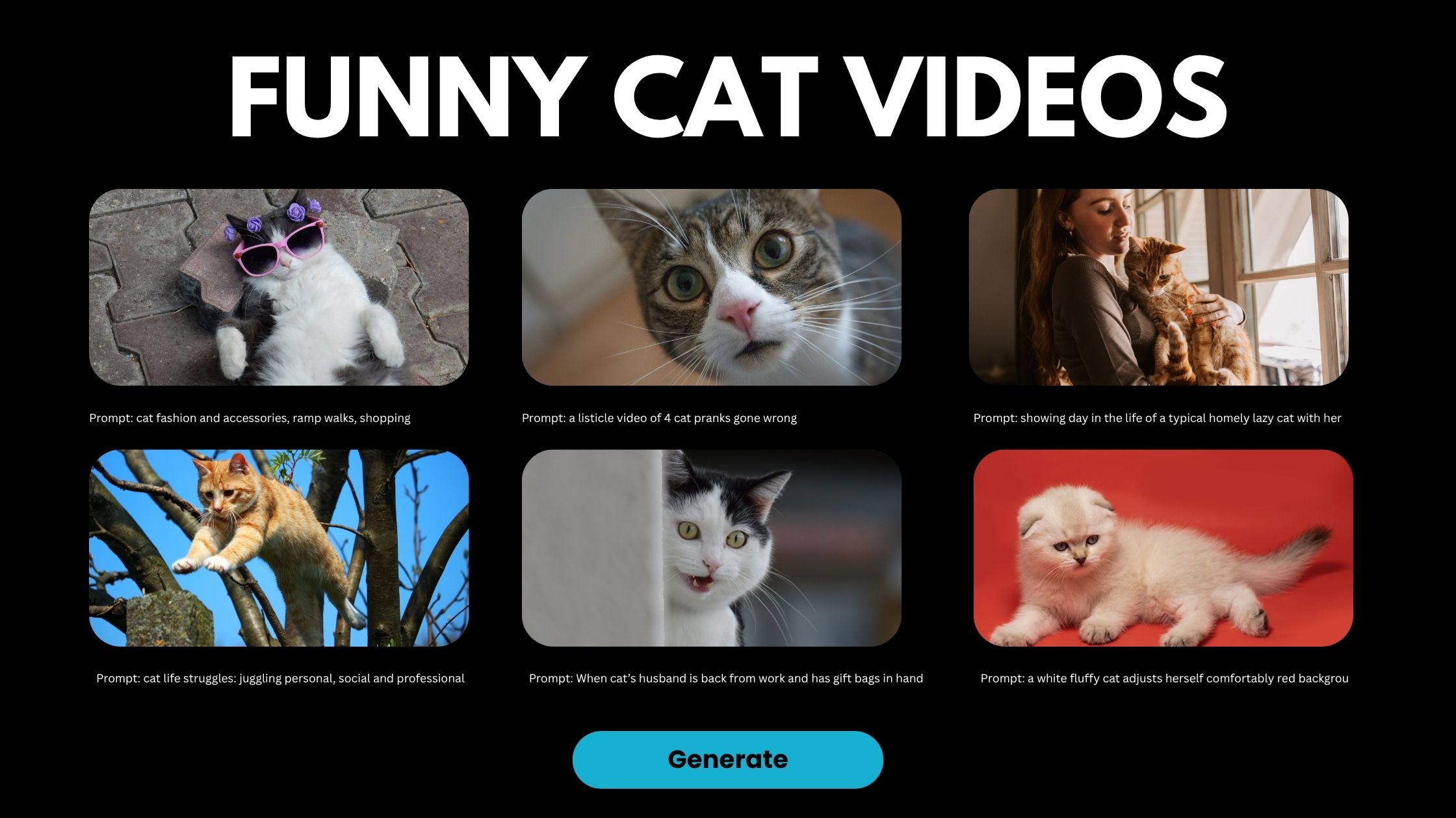 Funny Cat Videos - Viral Cat Video Ideas and Monetization | ImagineArt