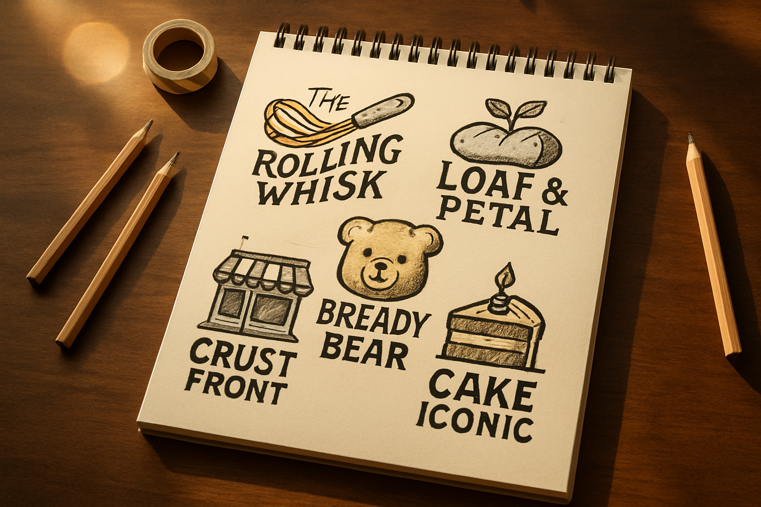 Illustration-Based Bakery Logo Ideas
