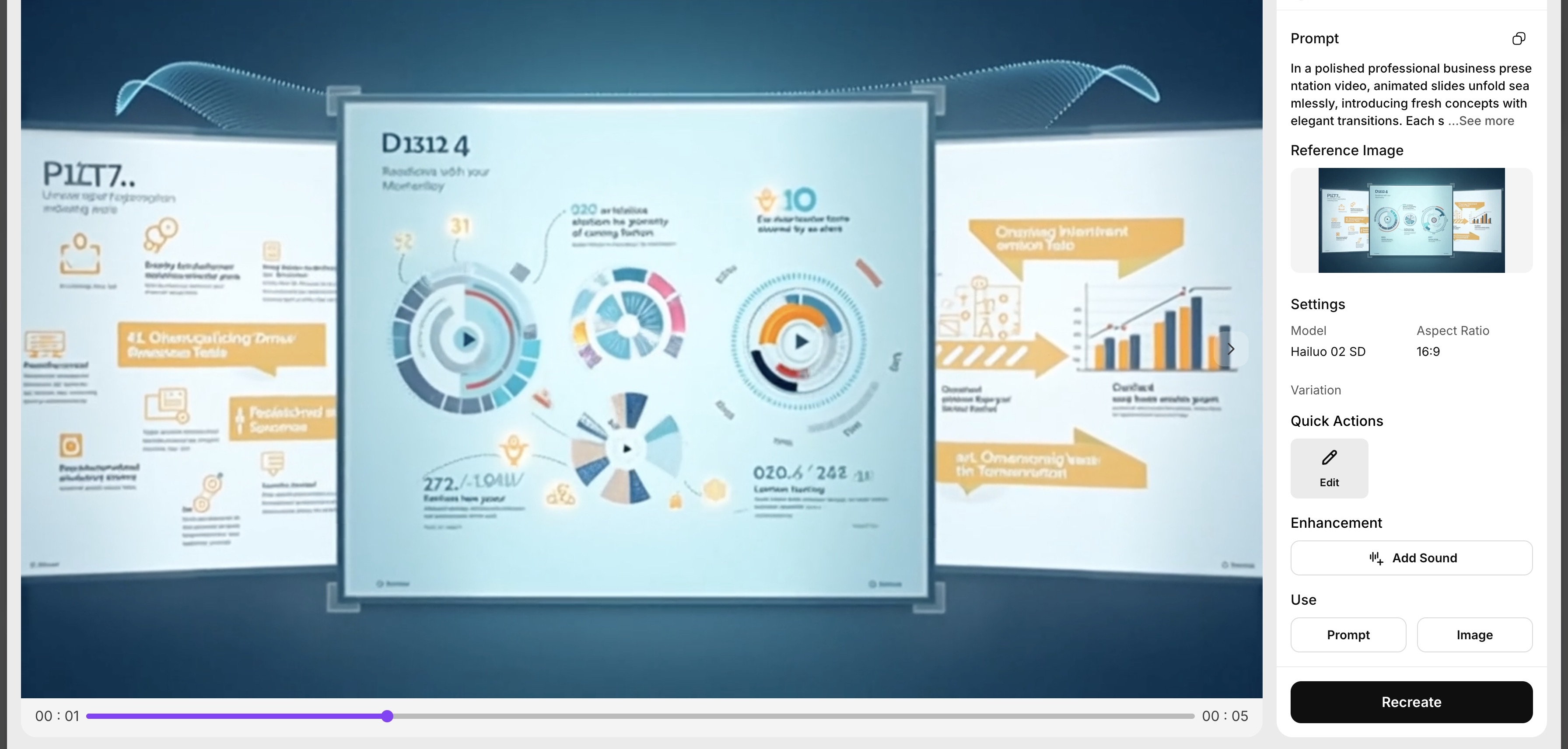Animated video generated using Hailuo AI