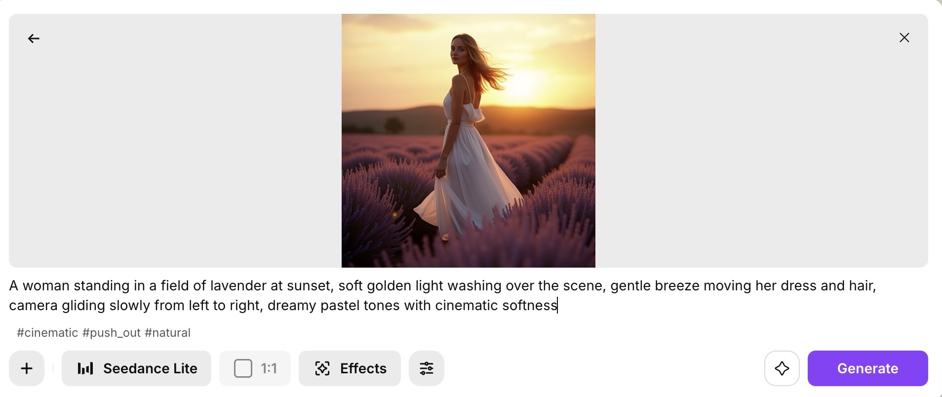 Seedance Lite Video Generation