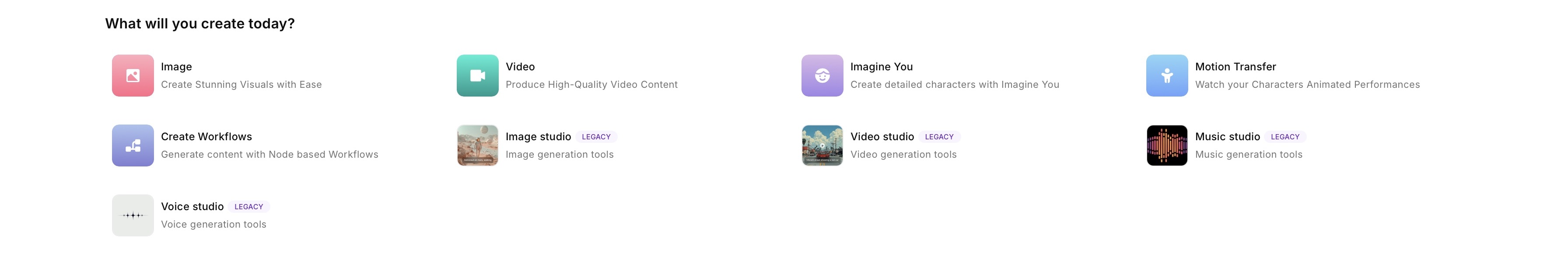 ImagineArt dashboard