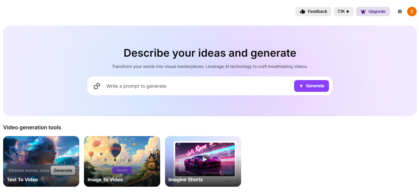 ImagineArt AI Video Generator