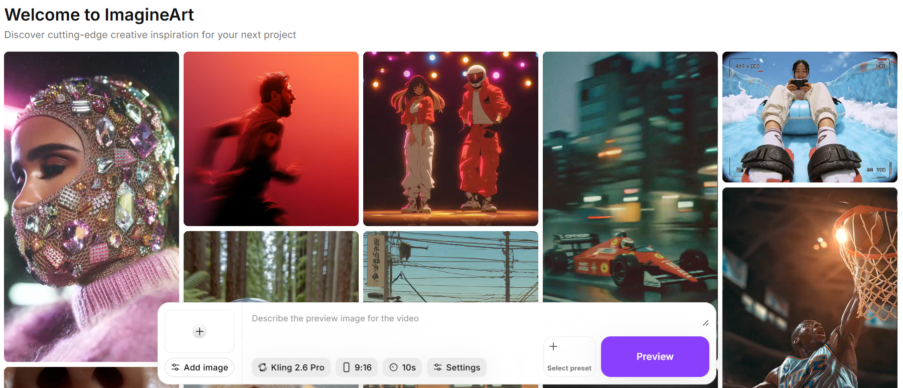 ImagineArt AI video generator