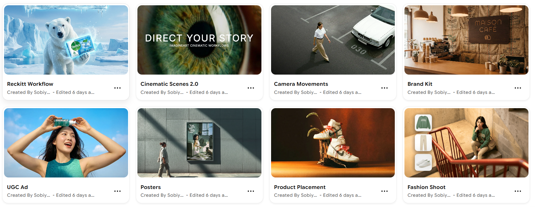 ImagineArt's pre-built workflow templates give your content supply chain a running start.