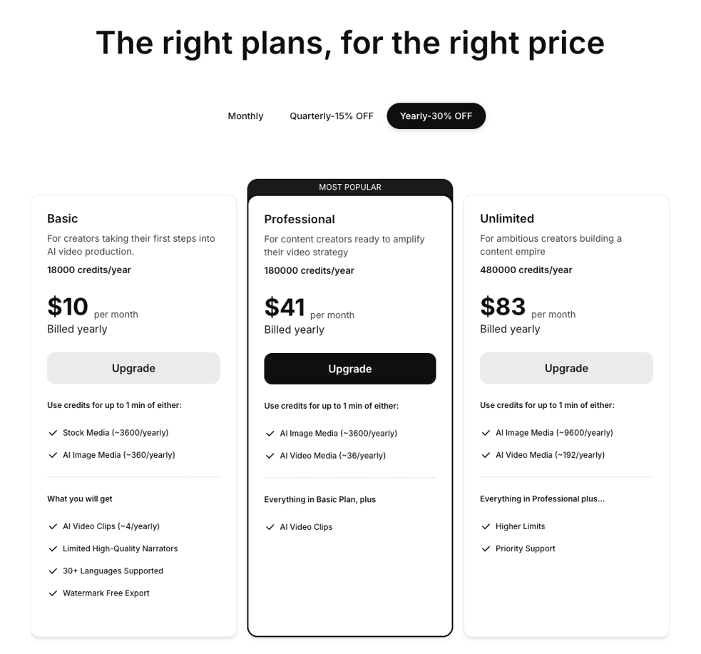 ImagineShorts Pricing and Plans
