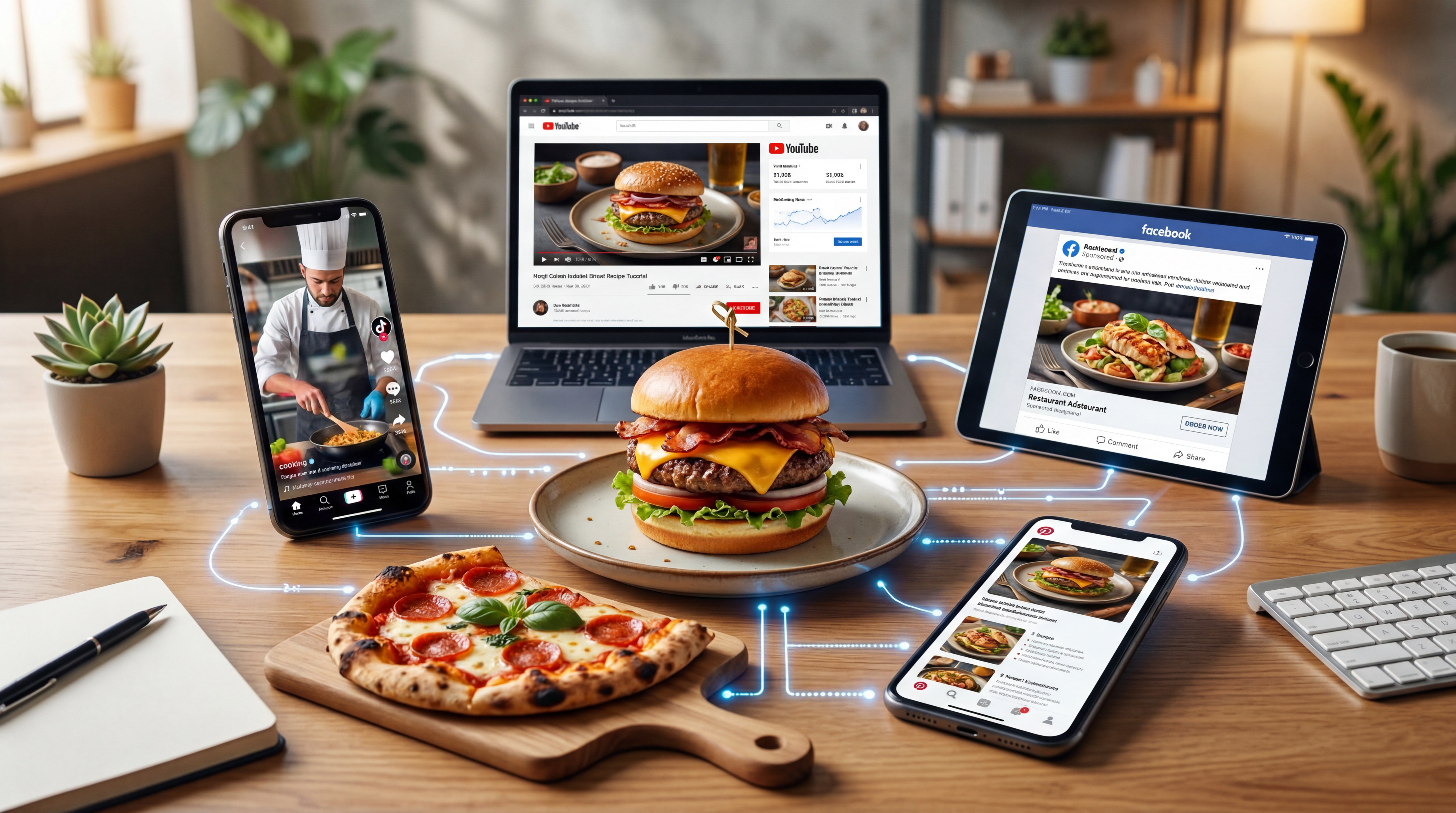 One dish. Multiple platforms. Different food ads for every audience.