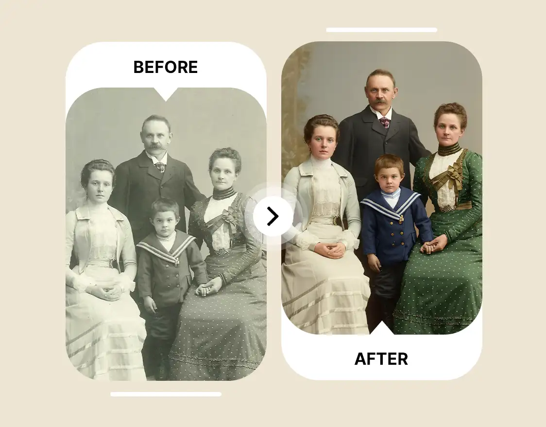 Instant One-Click Photo Restoration