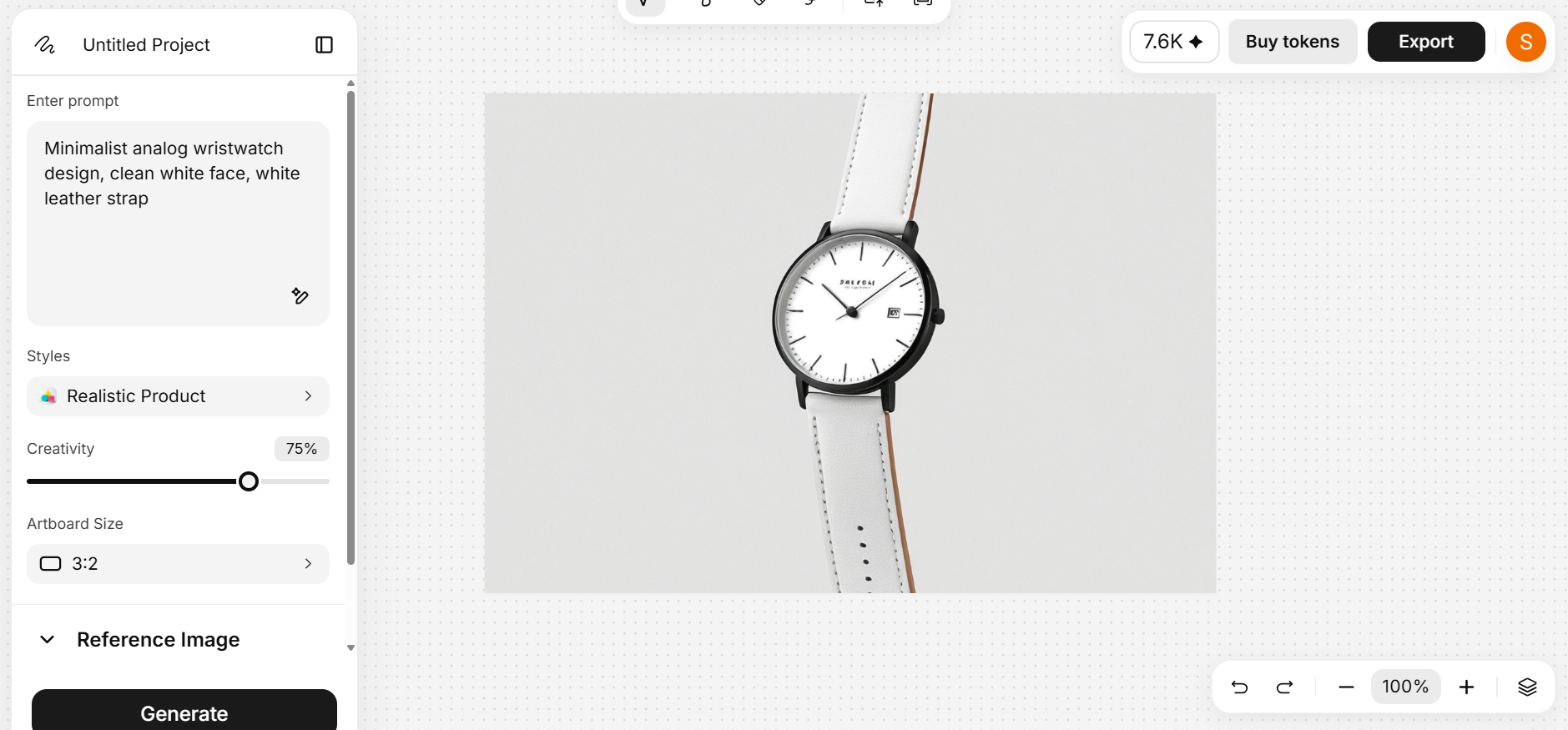 Product Sketch and Render in Ideate AI