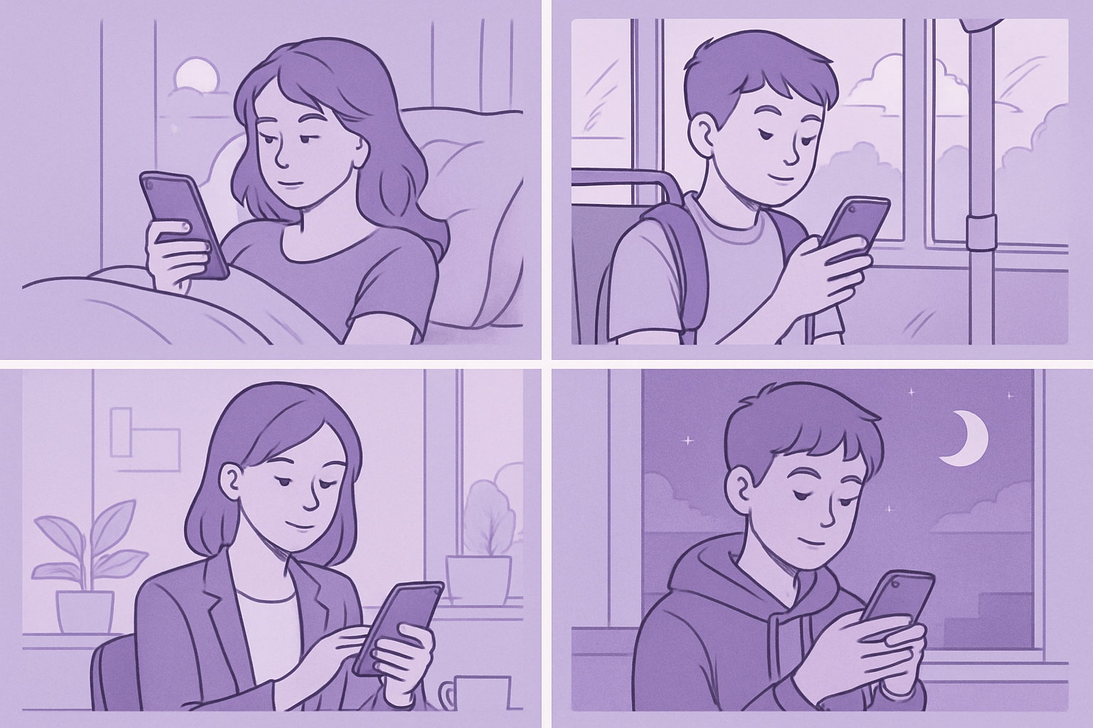 Top scrolling hours