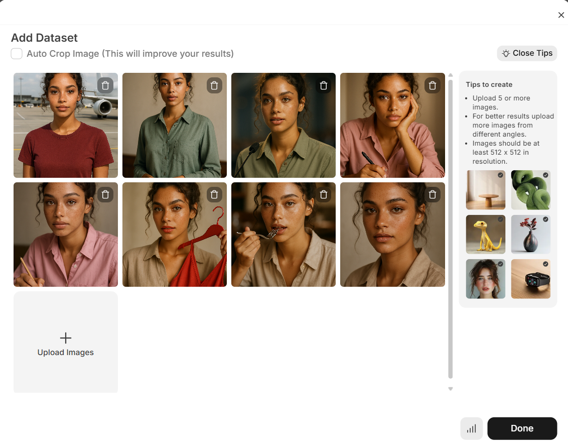 Upload Influencer Images