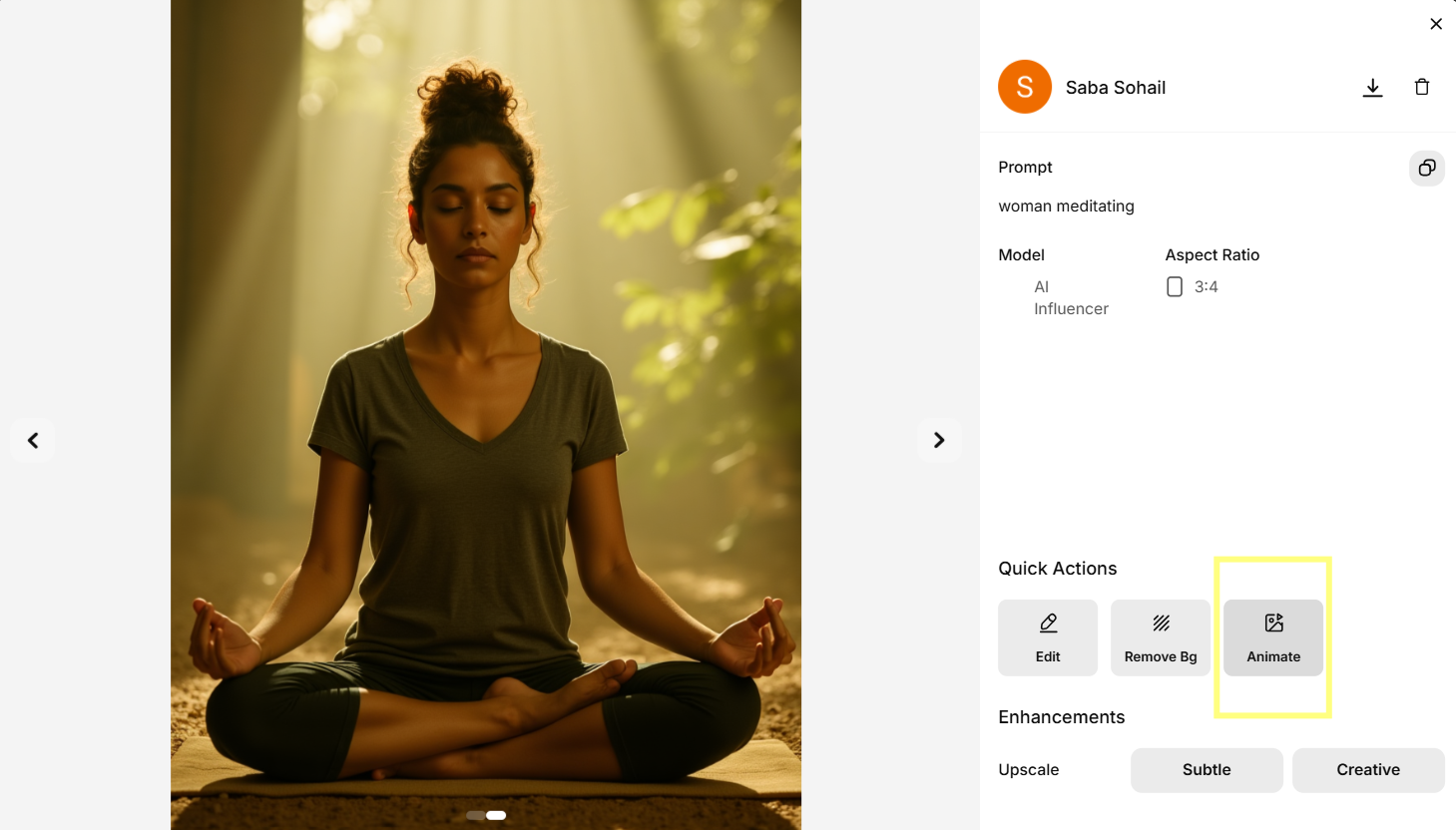 Create Video with your AI Influencer