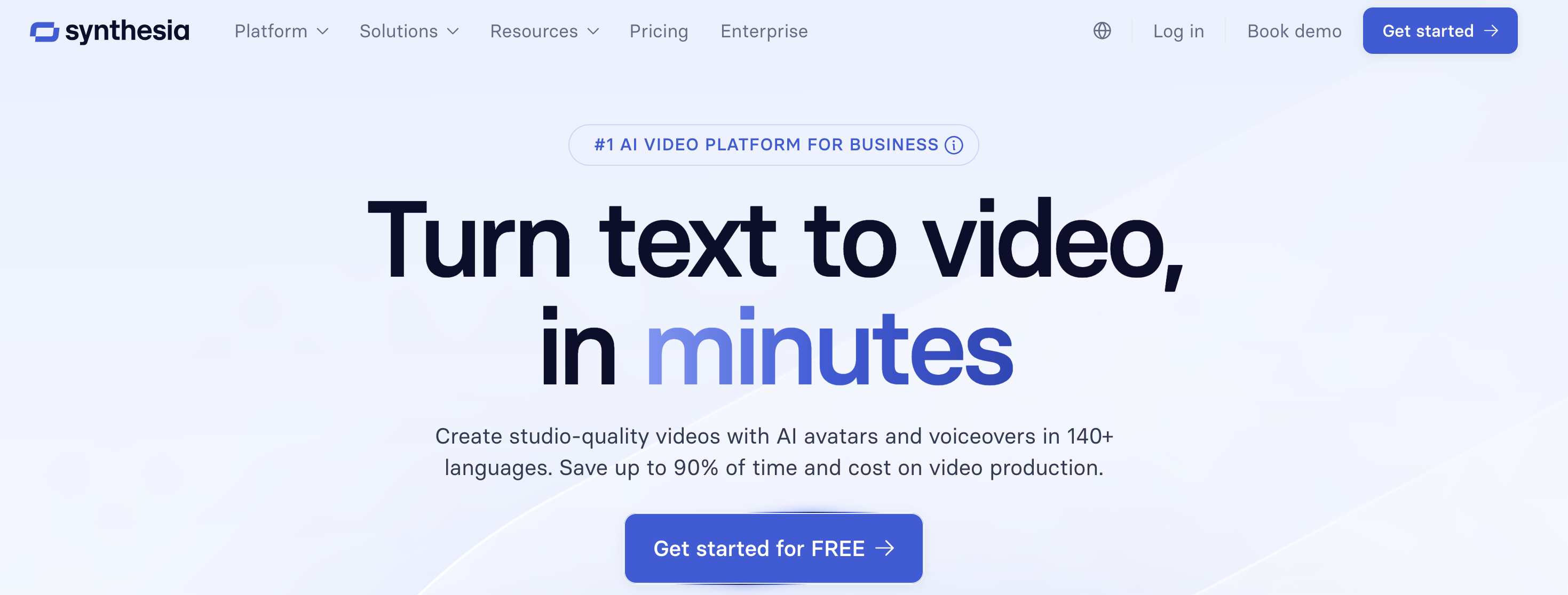 Synthesia's Text to Video Generation